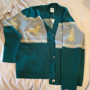 Anthropologie Deer Cardigan